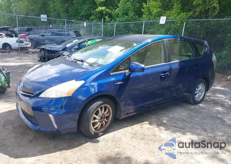2013 Toyota Prius V Three из США, поврежденный, VIN JTDZN3EUXD3258116